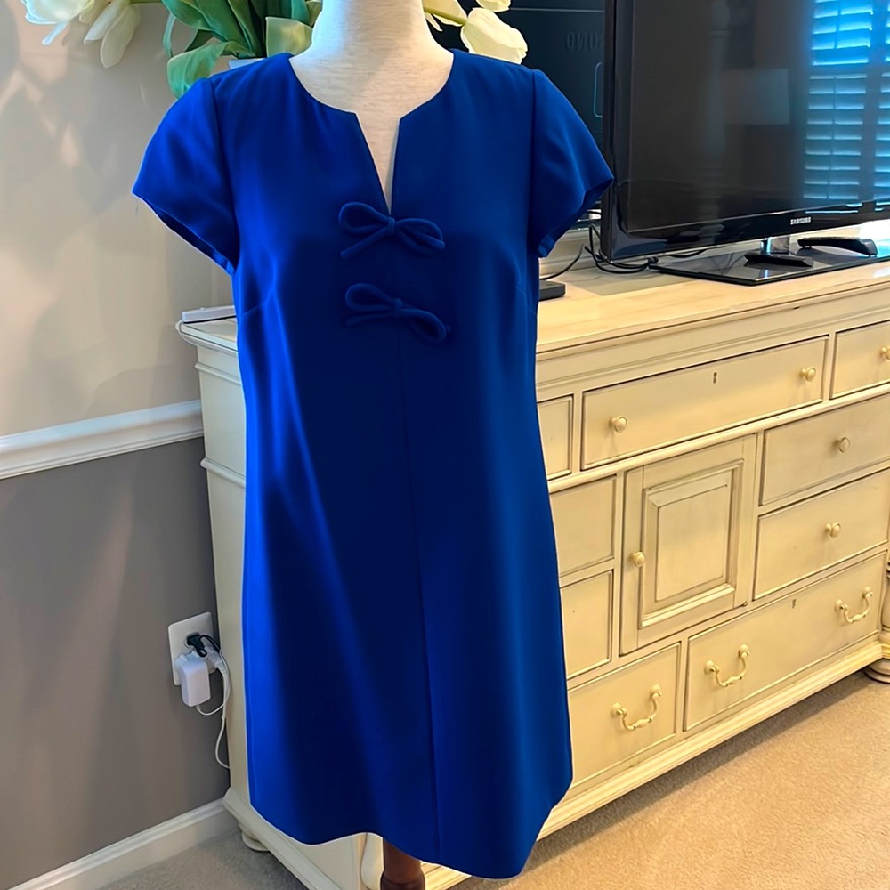 J. Crew capped sleeved dress.